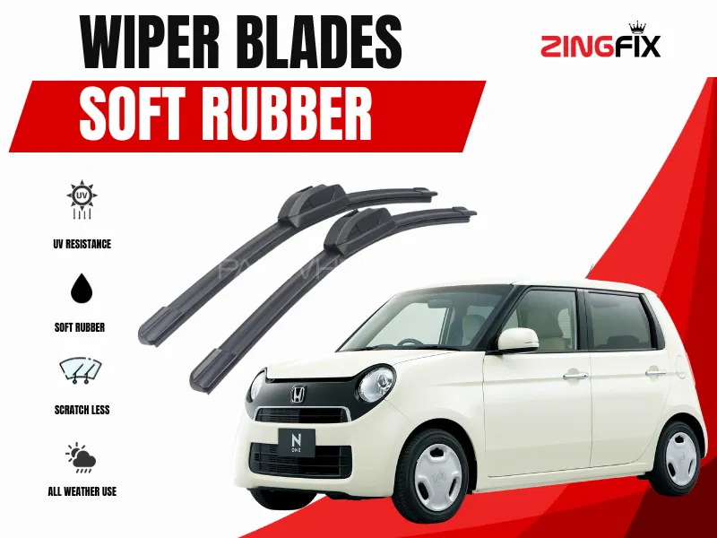 Zingfix Soft Rubber Wiper Blade for Honda N-One (2012-2020) Image-1