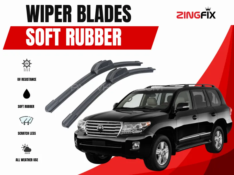 Zingfix Soft Rubber Wiper Blade for Toyota Land Cruiser (2013-2015) Image-1