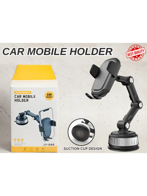 360° Rotatable Universal Adjustable Car Rearview Mirror Mobile holder Multifunctional Mobile Phone Image-1
