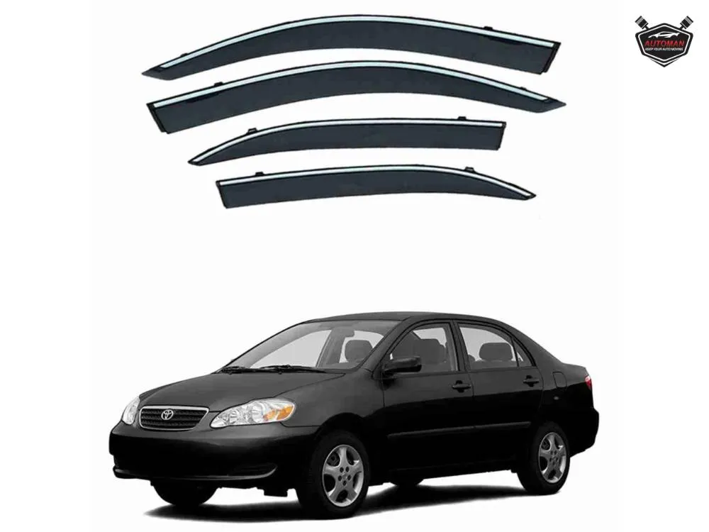 Premium Chrome Sun Visor Air Press for Toyota Corolla 2003-2008 Models Image-1