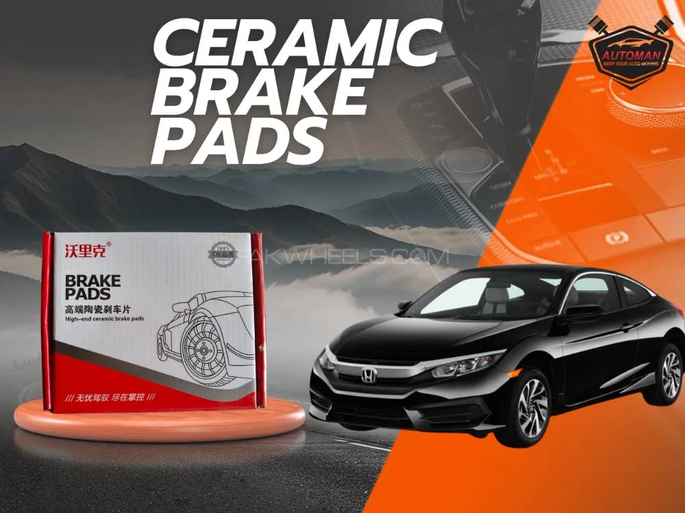 Premium Front Ceramic Brake Pads for Honda Civic 2016-2021 – Hi-Track, High Performance | Automanpk Premium Front Ceramic Brake Pads for Honda Civic 2016-2021 – Hi-Track, High Performance | Automanpk Image-1