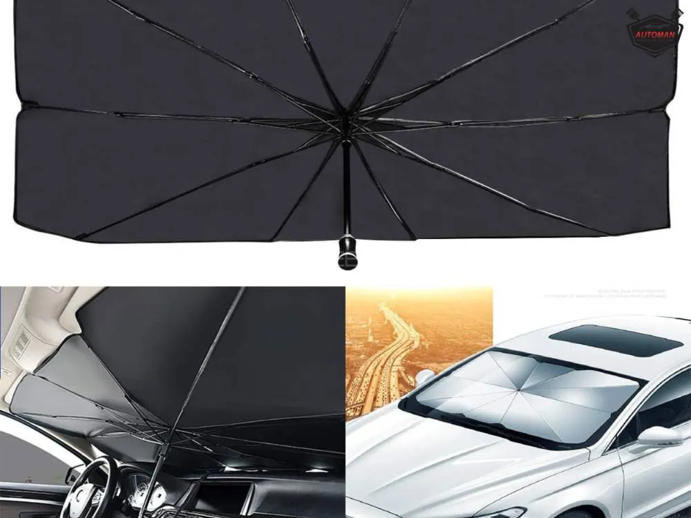 Car Curtain Front Foil Black Umbrella (China) Image-1