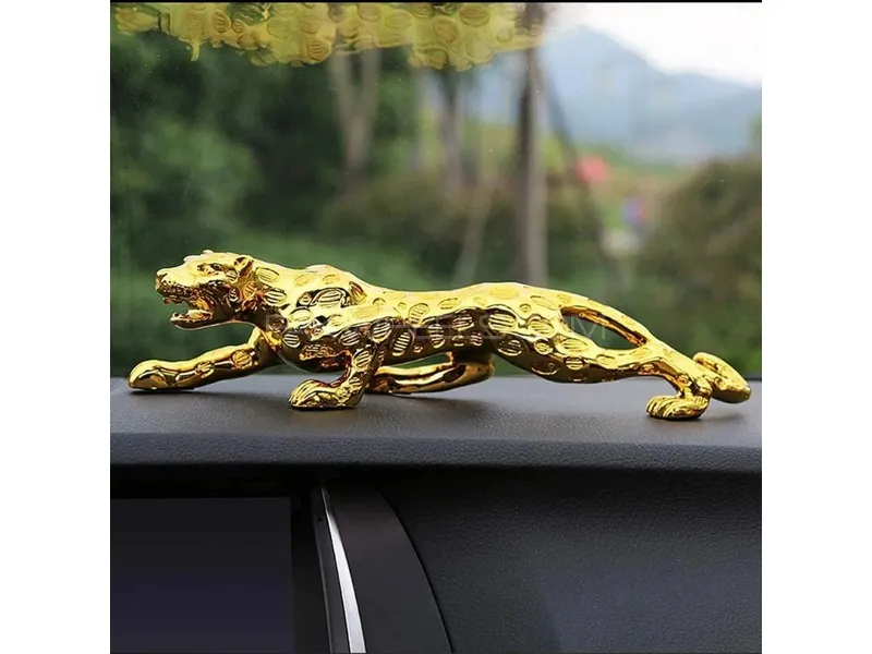Leopard Car interior Dashboard Decoration with Double tape easy to install Image-1