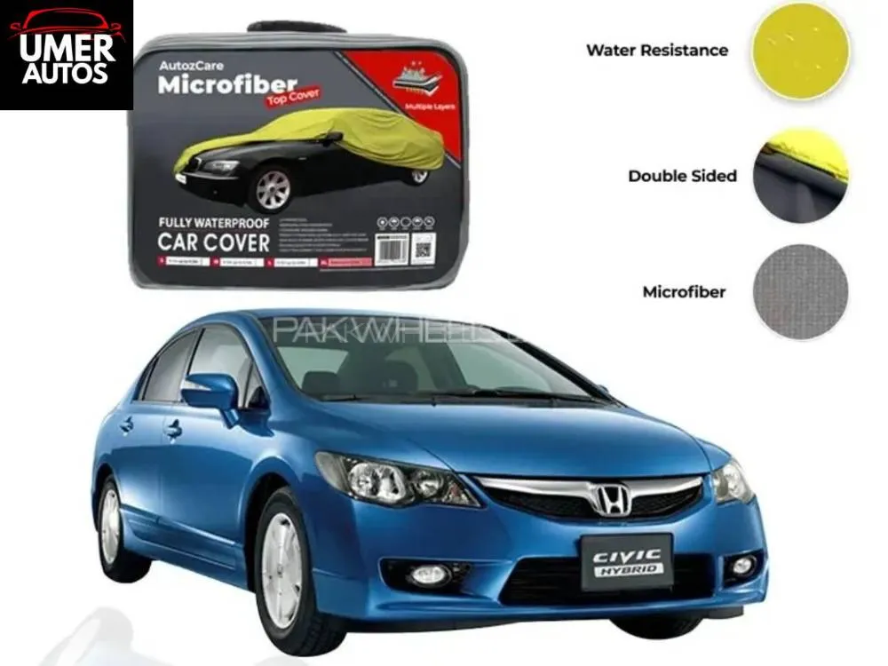 Honda Civic Microfiber Car Top Cover - Model 2006-2012 Image-1