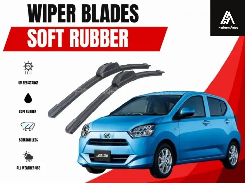Zingfix Soft Rubber Wiper Blade for Daihatsu Mira (2017-2023) Image-1