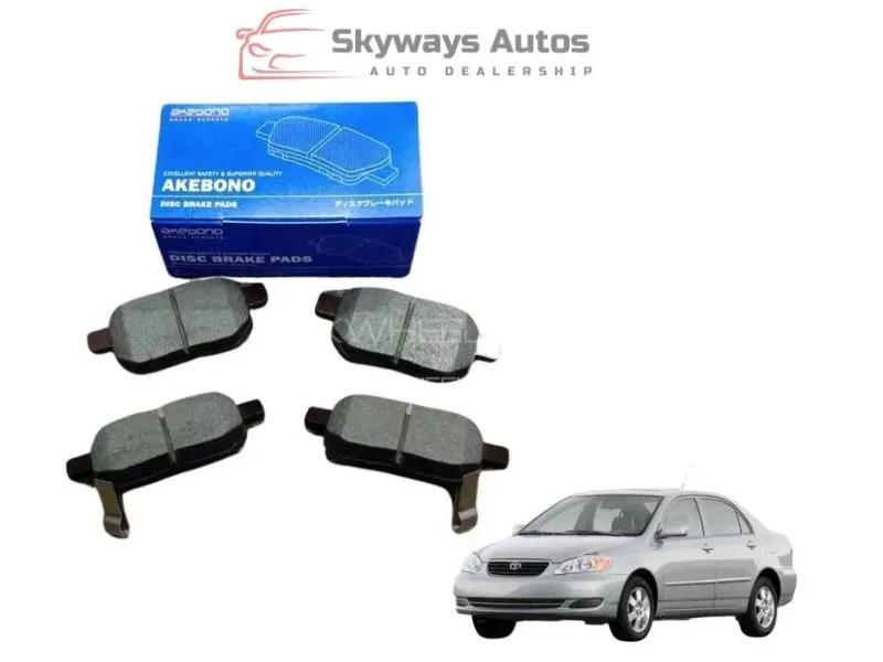 Toyota Corolla 2002-2008 Rear Disc Pad Akebono Japan AN-635 wk Image-1