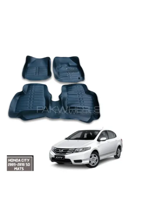 Premium Quality Customized 5D Car Floor Mats for Honda City 2010-2018 | Best Quality 5D Car Mats Image-1