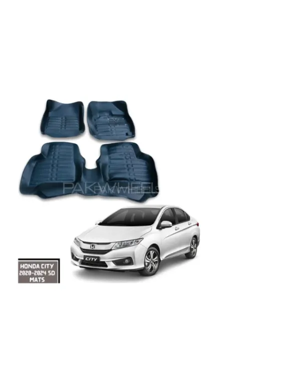 Premium Quality Customized 5D Car Floor Mats for Honda City 2021-2025 | Best Quality 5D Car Mats Image-1