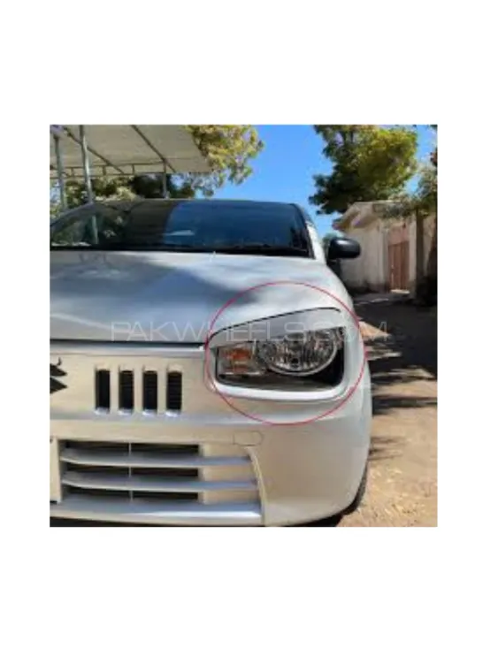 Suzuki Alto Headlight Eyebrows Silver Color | Suzuki Alto Headlights | Suzuki Alto Accessories Image-1