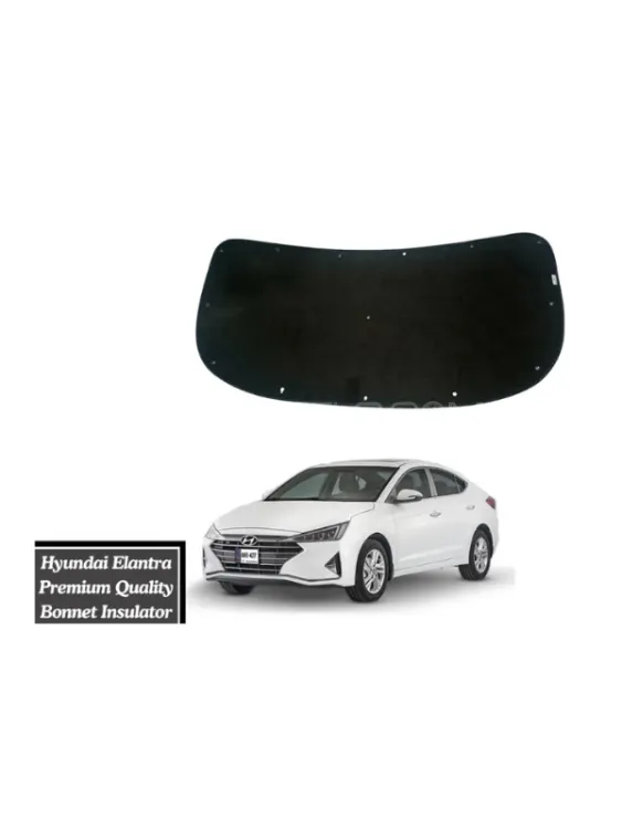 Very Premium Quality Double Sheet Bonnet Insulator with Clips for Hyundai Elantra Image-1