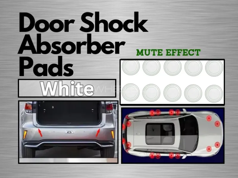20 Pcs Door Shock Absorber Pads Buffer Bumper Pads Shock Absorption Sound Insulation Rubber White Image-1