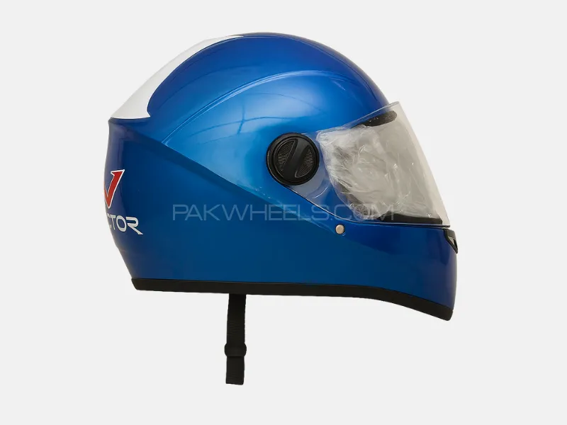 VECTOR Full-Face Motorcycle Helmet – Glossy Blue Image-1