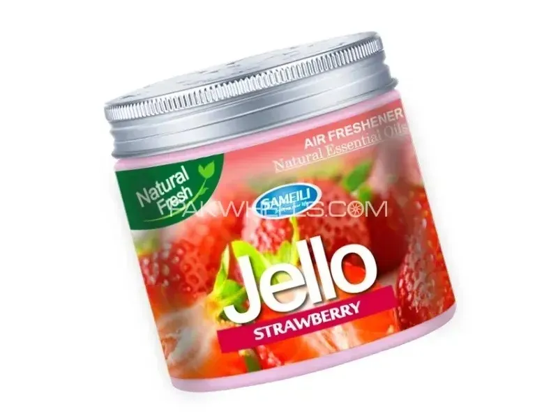 Jello Gel Car Air Freshener – Sweet Strawberry Scent Image-1