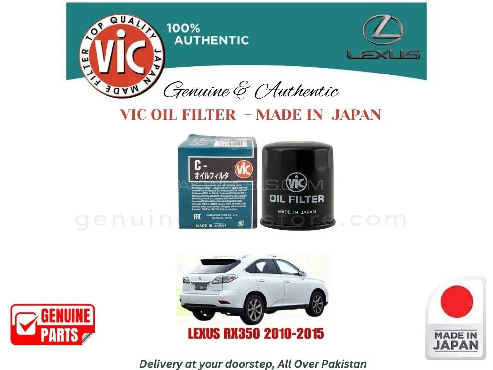 Lexus Rx350 2010-2015 VIC OIL FILTER - MADE IN JAPAN Image-1