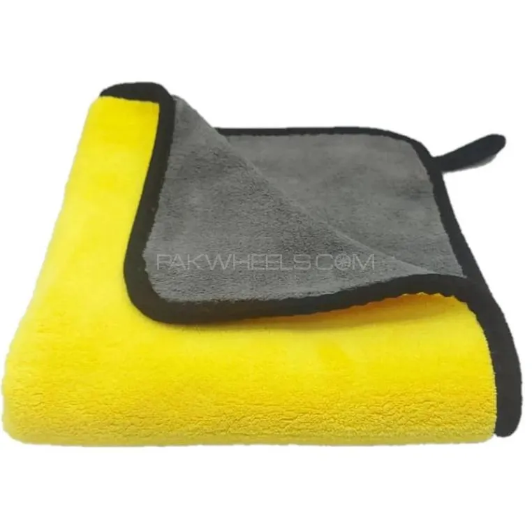 Micro Fiber clothe PACK OF 4  Colour  Blue , Yellow, orange & Green  Double sided Micro Fiber clothe Image-1