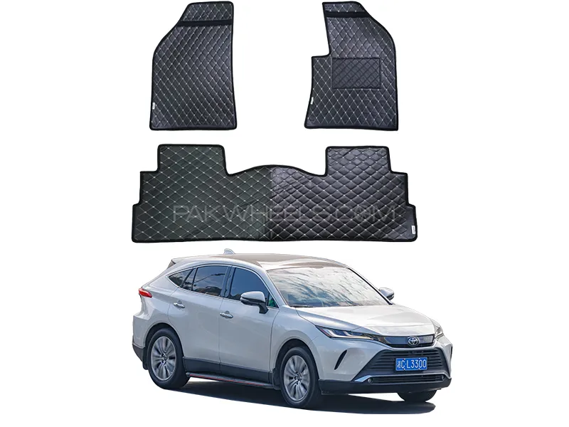Toyota Harrier 7D Floor Mat ( Flat Style ) 5Pcs - Model 2023 - 2025 Image-1