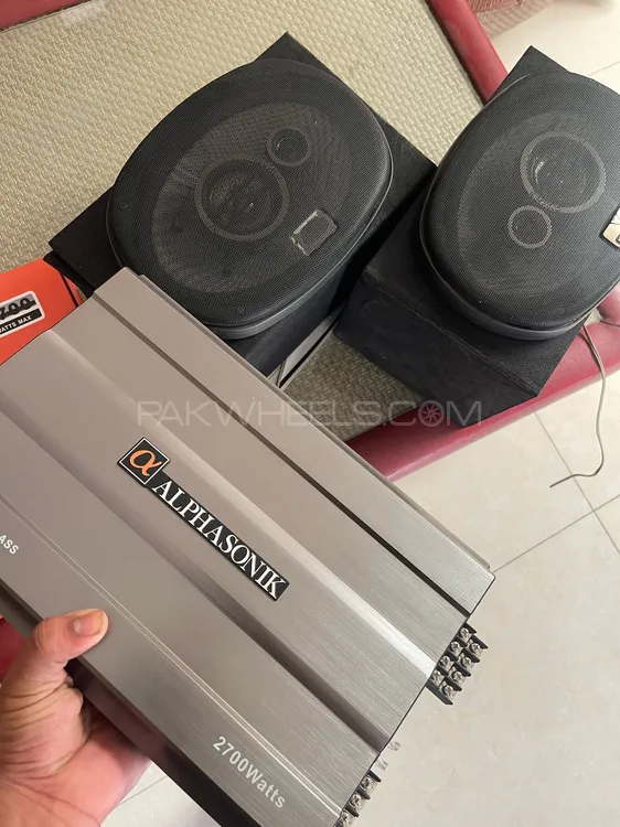 4 channel car amplifier with speakers Image-1