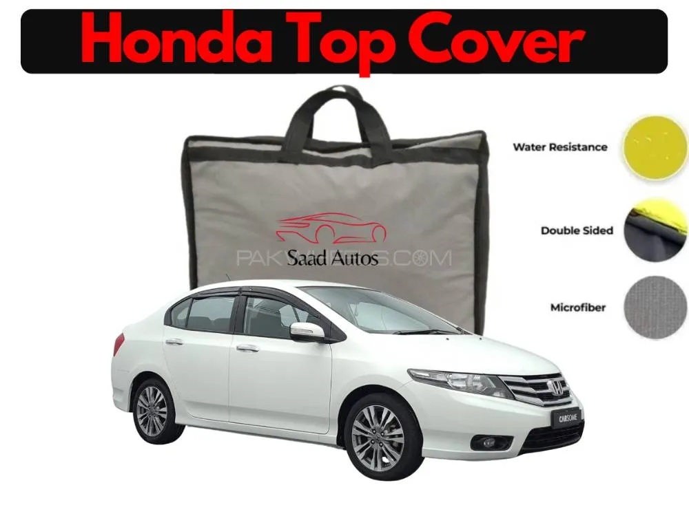 Honda City 2012 Top Cover | PVC & Non-Woven Fabric Build | Waterproof Dustproof Car Protection Image-1