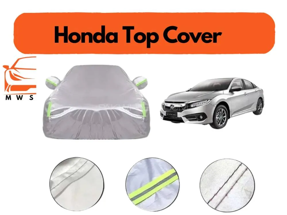 Honda Civic 2016-2022 Parachute Cotton Top Cover | Anti-Scratch | Anti-Crack | Double Stitched Image-1