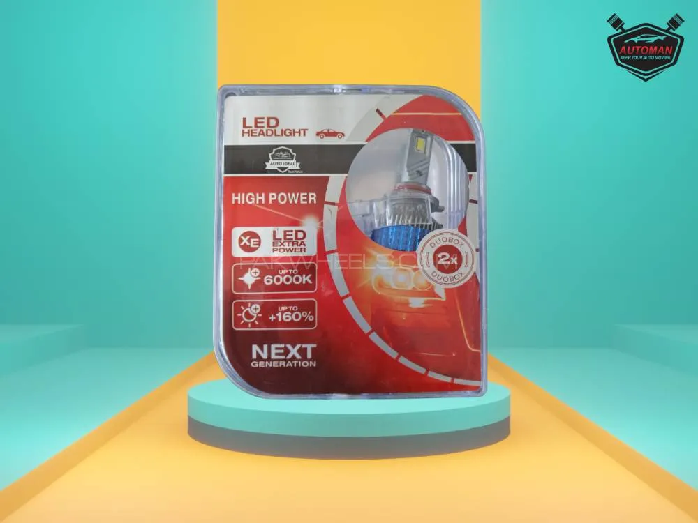 Next-Gen 500W H4 LED Light Bulb | 6-Month Protection Image-1