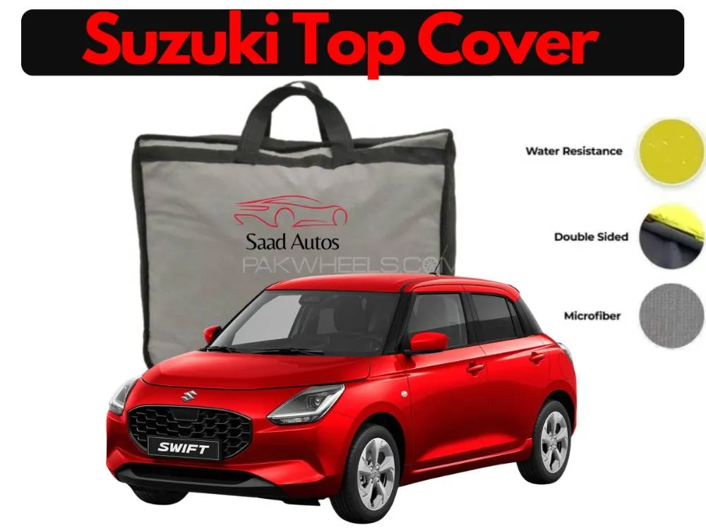 Suzuki Swift 2024 Top Cover | PVC & Non-Woven Fabric Protection | Waterproof Dustproof Shield Image-1