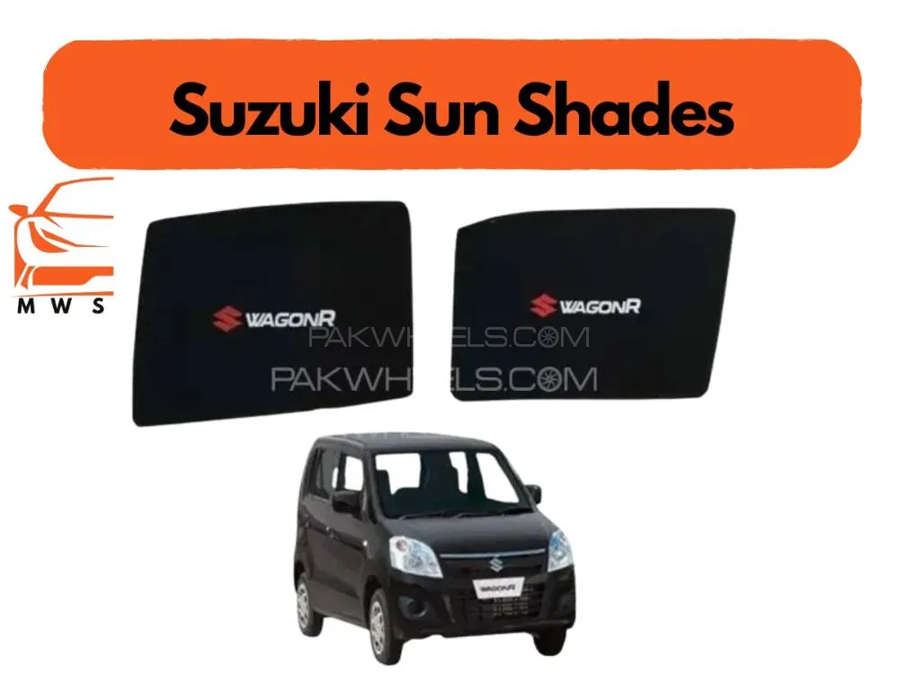 Suzuki Wagon R 2017-2023 Window Sun Shades Set of 4 Pcs, Black Suzuki Wagon R 2017-2023 Image-1
