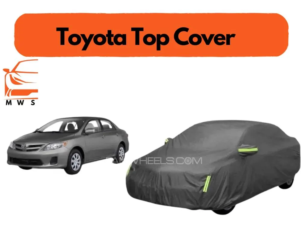 Toyota Corolla 2009-2013 Top Cover | Grey Double Layer Protection | Waterproof & Heatproof Shield Image-1