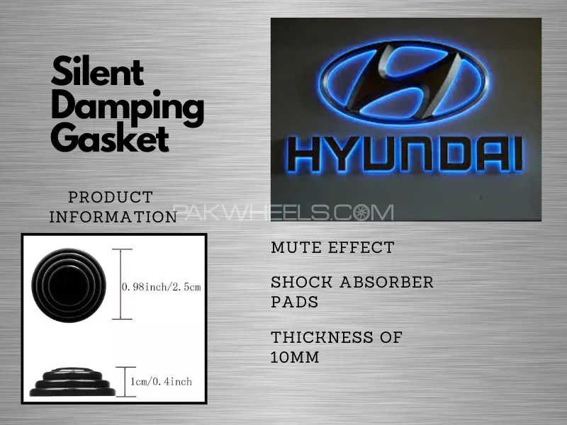 10 Pcs Door Shock Absorber Pads Buffer Bumper Pads Shock Absorption Sound Insulation Rubber Hyundai Image-1