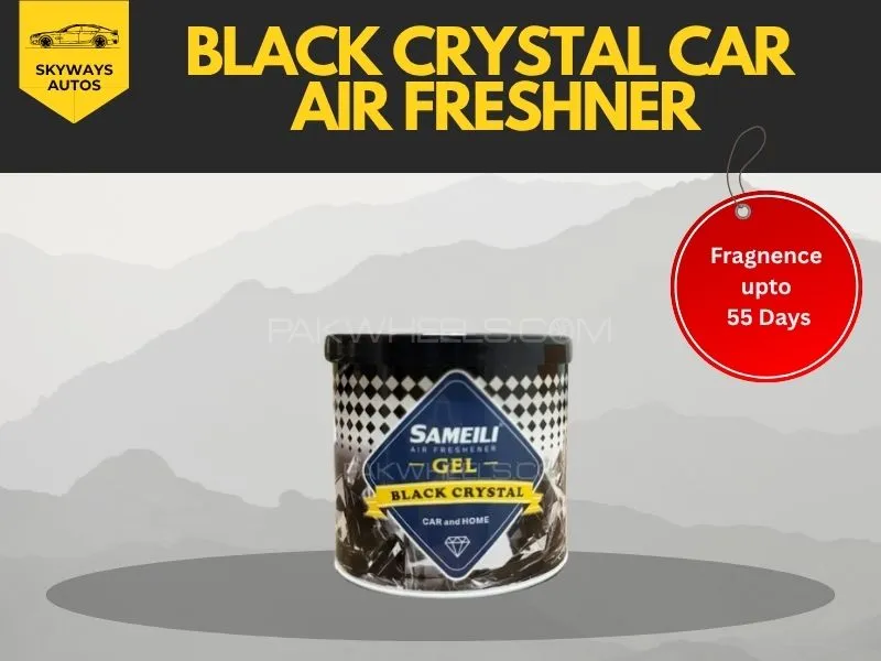Black Crystal Air Freshner 140gm - Car Air Freshner Image-1