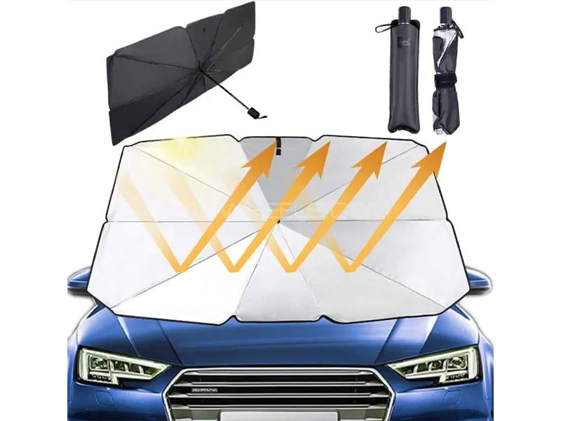 Car Windshield Umbrella Sunshade – Quick-Open, Foldable Image-1