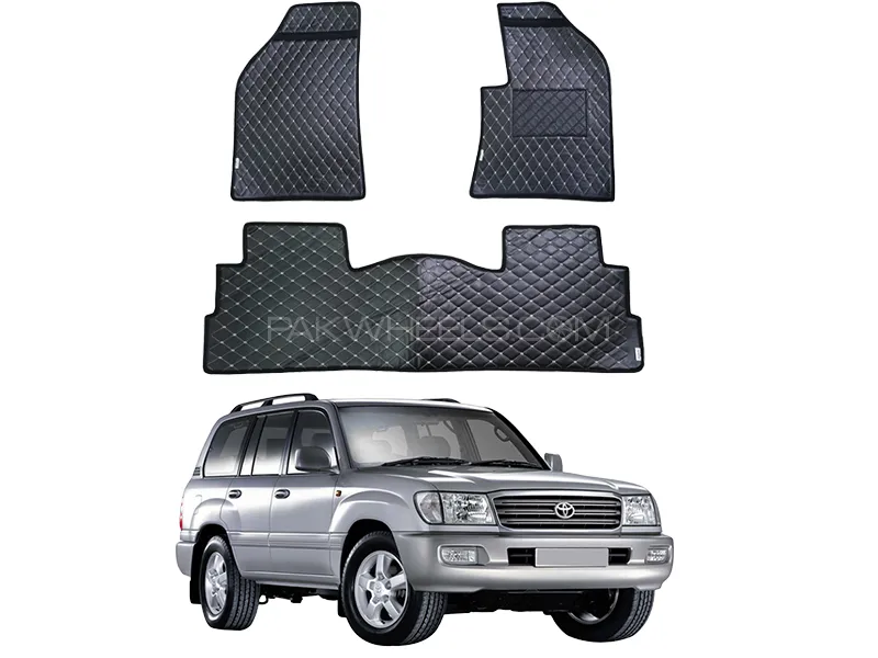 Toyota Land Cruiser 7D Floor Mat 3PCS - Model 1998-2007 | Fully Customized 7D Floor Mat Image-1