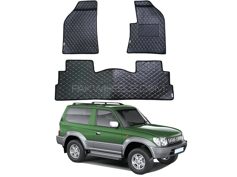  Toyota Prado FJ90 7D Floor Mat ( Flat Style ) 3PCS - Model 1996-2002 Image-1