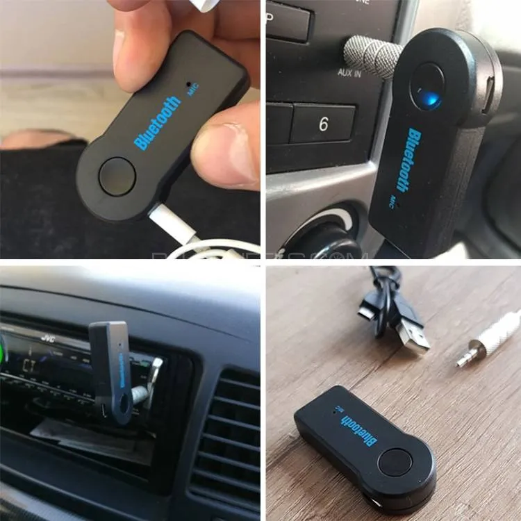 Car Bluetooth Aux Music Receiver Universal 3.5 mm Streaming Wireless Image-1
