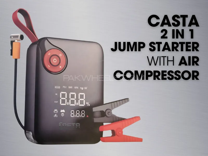 CASTA 2 IN 1 Jump Starter with Air Compressor Image-1