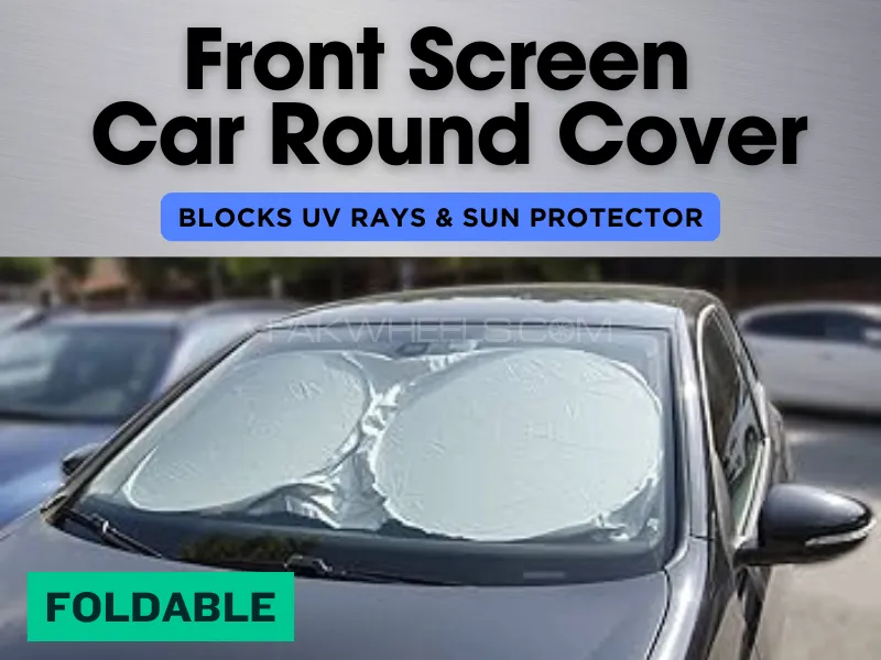 Folding Jumbo Car Window Sunshade Auto Visor Windshield Block Cover UV Rays Sun Protector Sunshade U Image-1