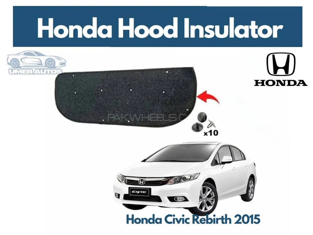 Honda Civic Rebirth 2015 Hood Insulator Namda Bonnet Cover Image-1
