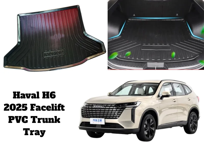 Premium Quality PVC Trunk Mat for Haval H6 2025 Facelift Car Rear Trunk Mat Storage Box Pad Water Image-1