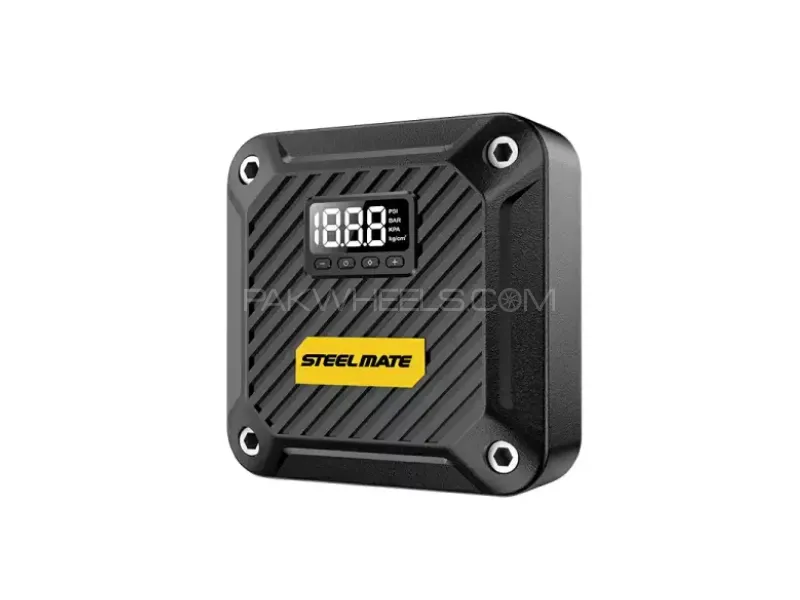 STEELMATE Portable Air Compressor T5 – 12V DC | Digital Pressure Gauge & Auto Shut-Off Image-1