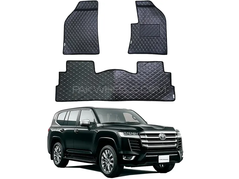 Toyota Land Cruiser LC300 7D Floor Mat ( Flat Style ) - Model 2022-2024 Image-1