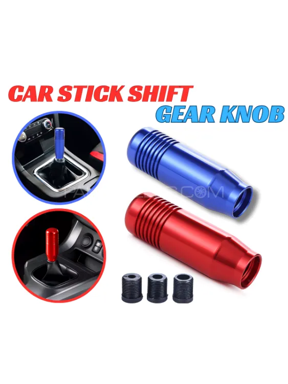 Universal Car Metal Stick Shift Gear Knob Cover For Manual And Automatic Transmissions  1PC Image-1