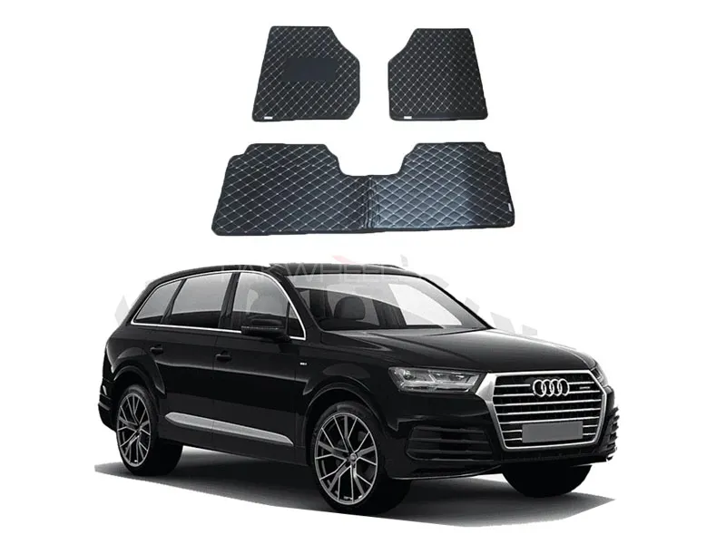 Audi Q7 Model 2016-2018 7D Floor Mat ( Flat Style ) 3PCS Image-1