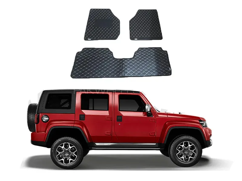 BAIC BJ40 Model 2020-2025 7D Floor Mats (Flat Style) Image-1