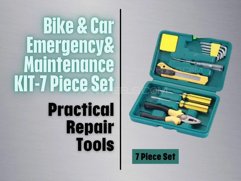 Bike & Car Emergency &  Maintenance KIT-7 Piece Set Image-1