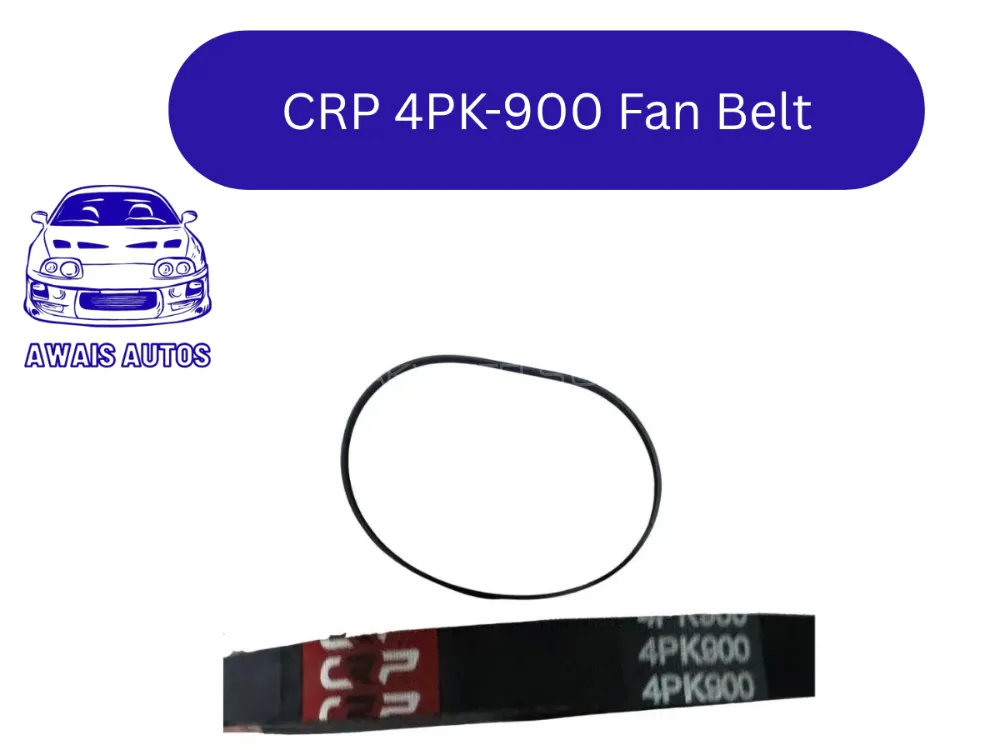 CRP Fan Belt 4PK-900 | Premium Quality Durable Drive Belt Image-1
