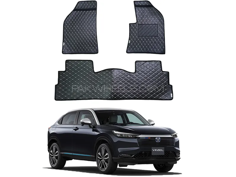 Honda Vezel 7D Floor Mat ( Flat Style ) - Model 2021-2025  Image-1
