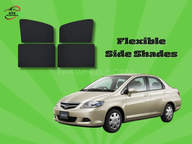 Flexible Side Shades for Honda City 2004-2008 Image-1