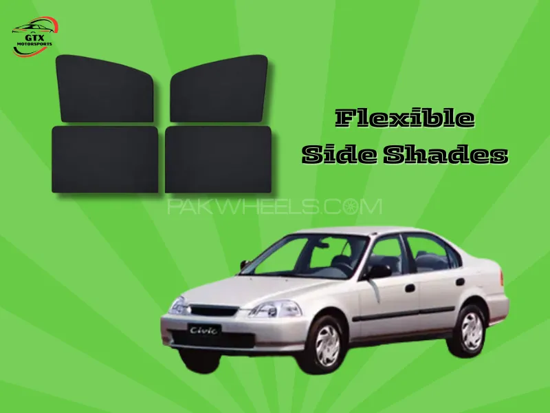 Flexible Side Shades for Honda Civic 1996-2000 Image-1