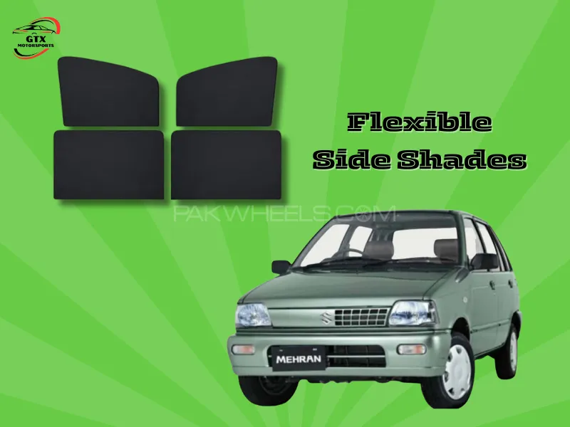 Flexible Side Shades for Suzuki Mehran 1989–2019 Image-1