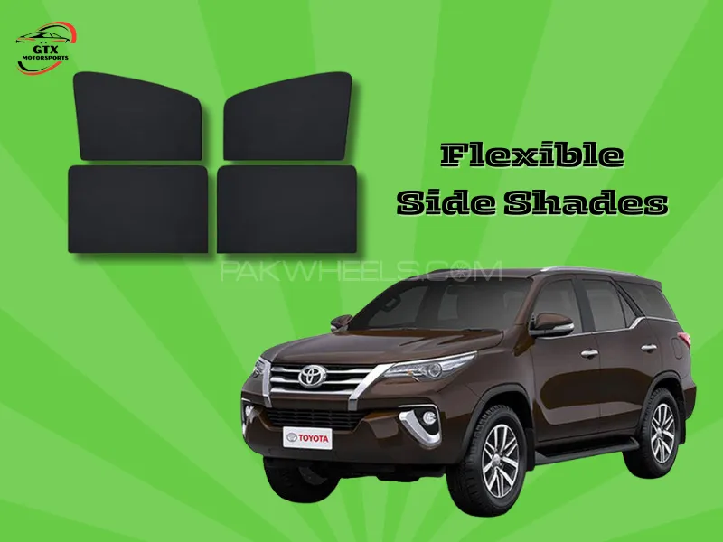 Flexible Side Shades for Toyota Fortuner 2017-2024 Image-1