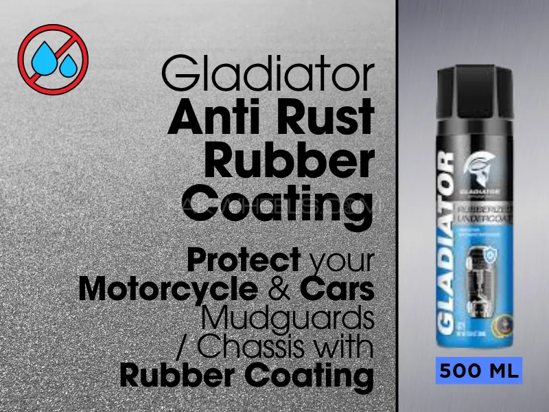 Gladiator Anti Rust | Rubber Undercoating for Mudguards of Two Wheelers & Car Chassis. Image-1